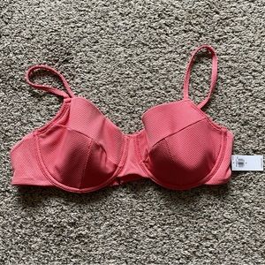 Piqué Underwire Bikini Swim Top